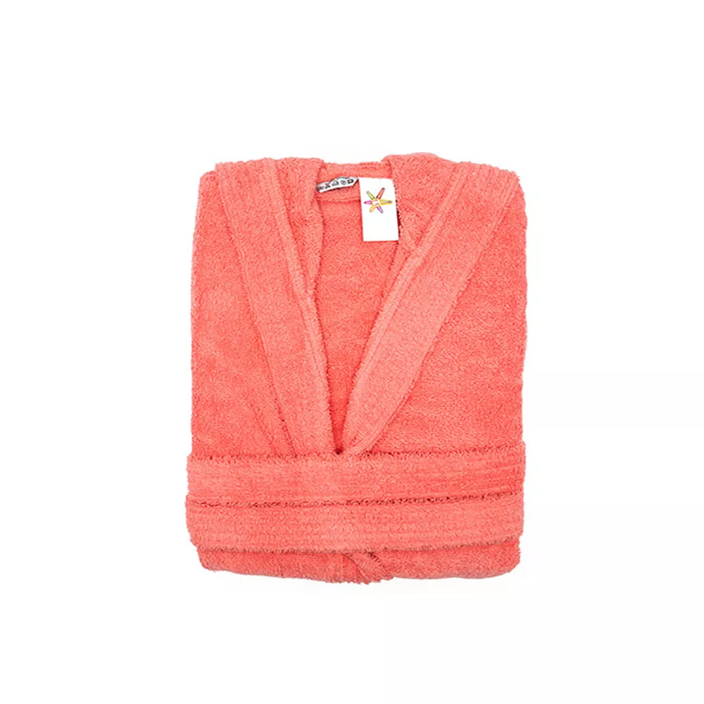 ХАЛАТ С КАЧУЛКА L РАЗМЕР, 0.420ГР., КОРАЛ/  И034-1003/3 ХАЛАТ С КАЧУЛКА L РАЗМЕР, 0.420ГР., КОРАЛ/  И034-1003/3