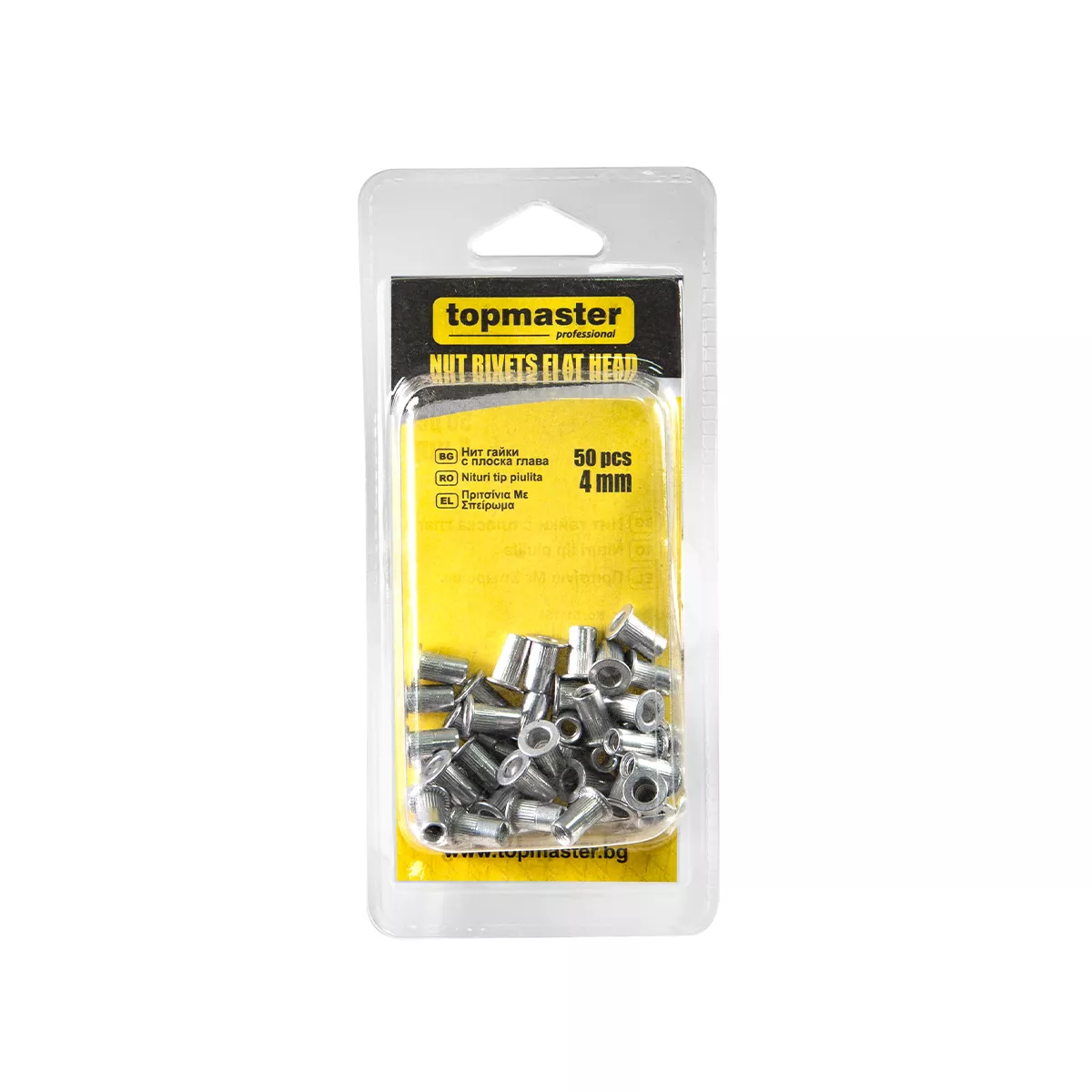 НИТ ГАЙКИ С ПЛОСКА ГЛАВА 4ММ 50БР TMP 511156