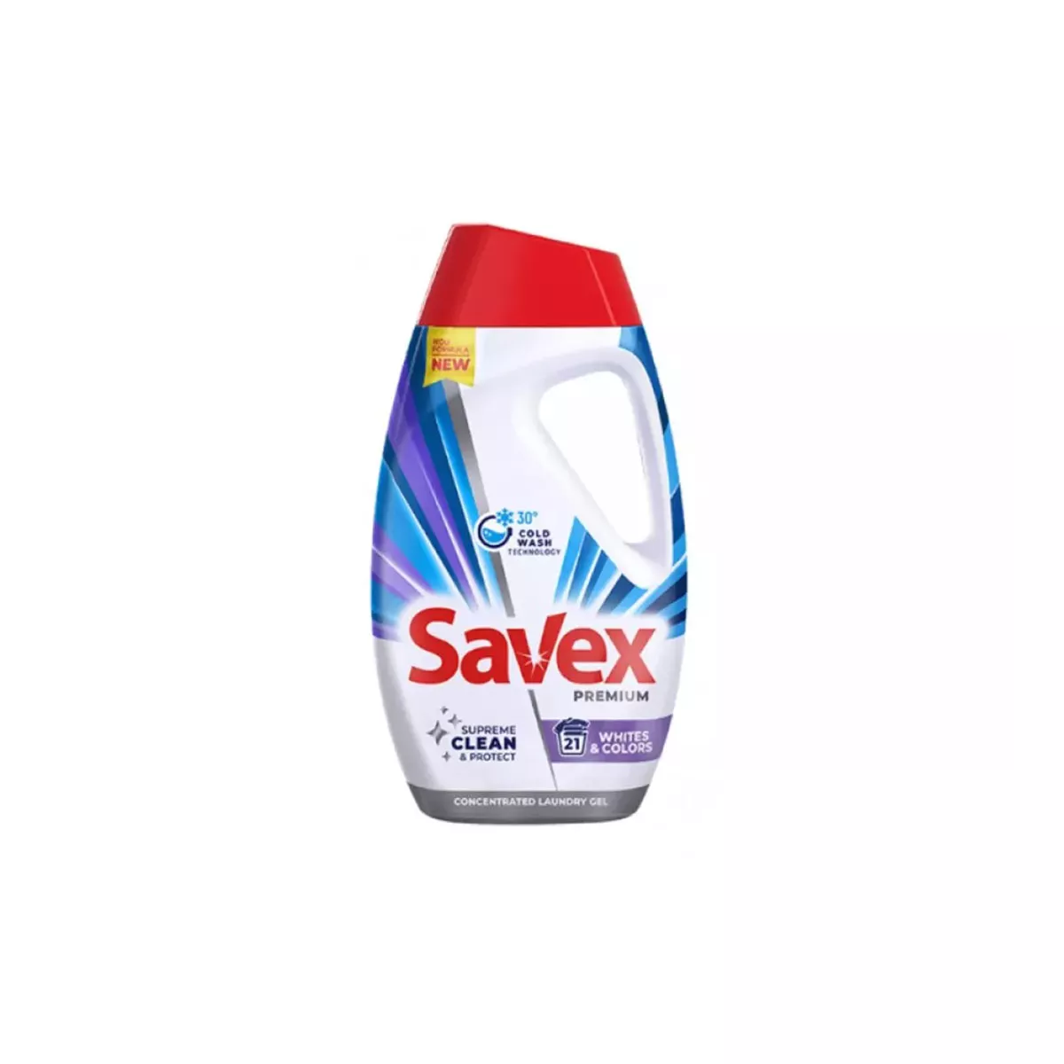 ТЕЧЕН ГЕЛ ЗА ПРАНЕ SAVEX 0.945МЛ., WHITES & COLORS