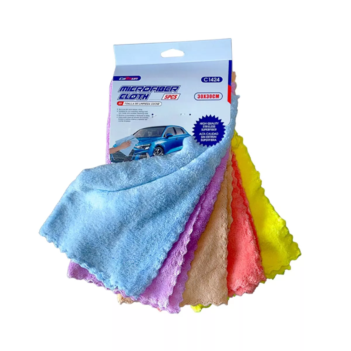 МИКРОФИБЪРНА КЪРПА РА631/С1424 30*30СМ 5БР 13087