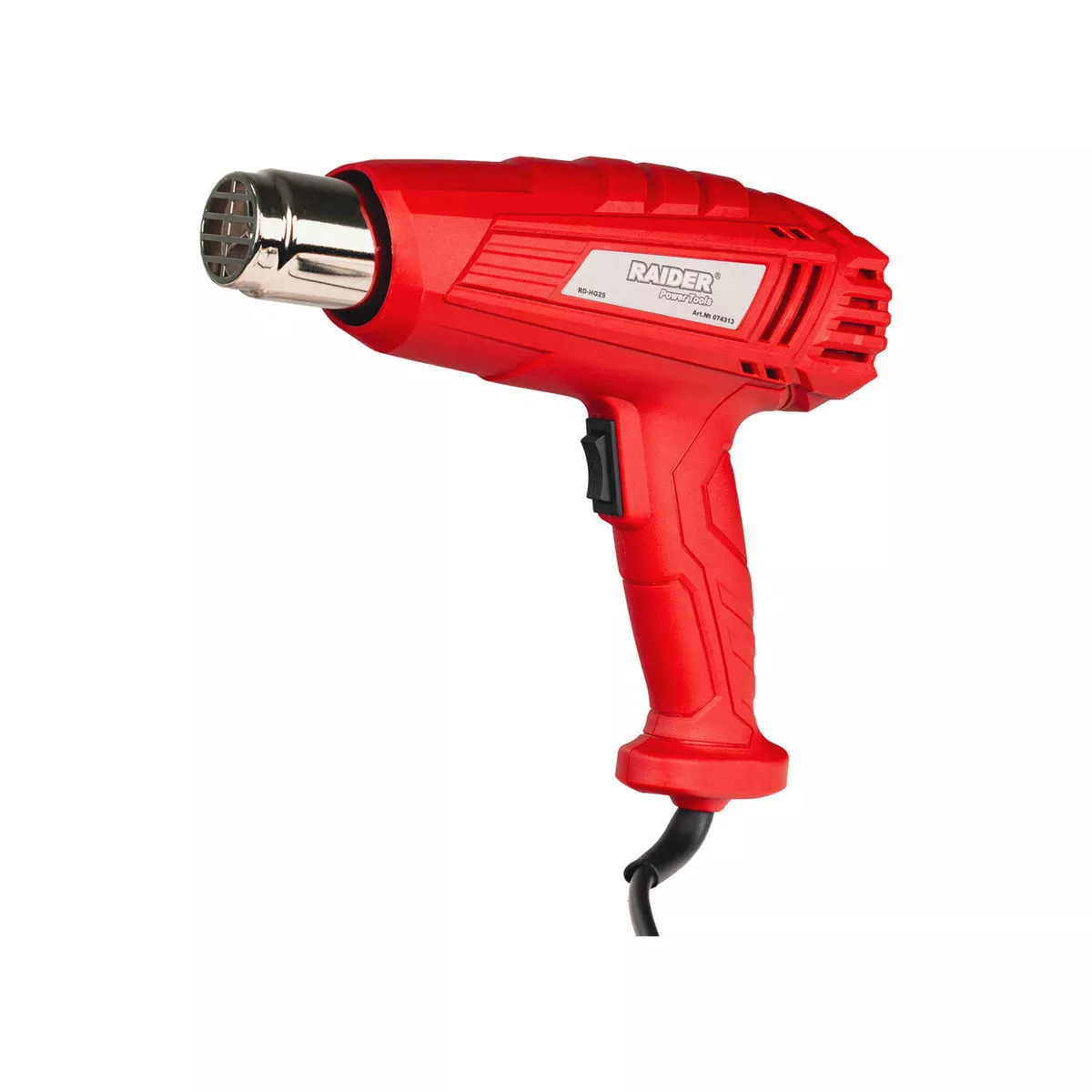 ПИСТОЛЕТ ЗА ГОРЕЩ ВЪЗДУХ 2000W  2 СТЕПЕНИ 4 ДЮЗИ RD-HG25 074313