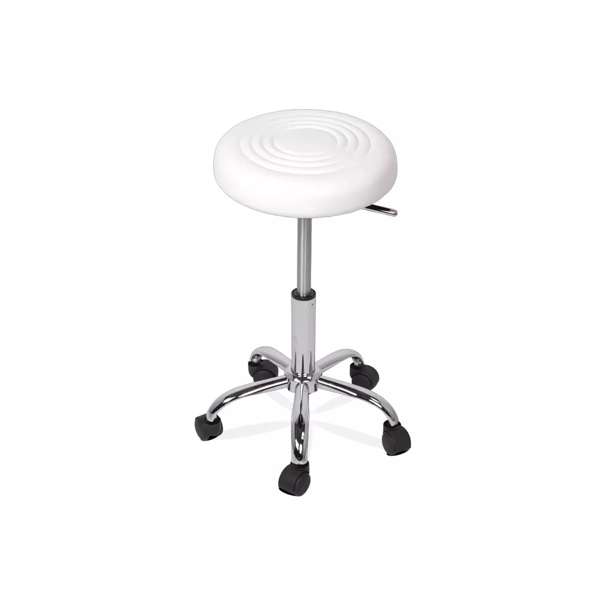 ТАБУРЕТКА С КОЛЕЛЦА CARMEN 3075 - БЯЛ