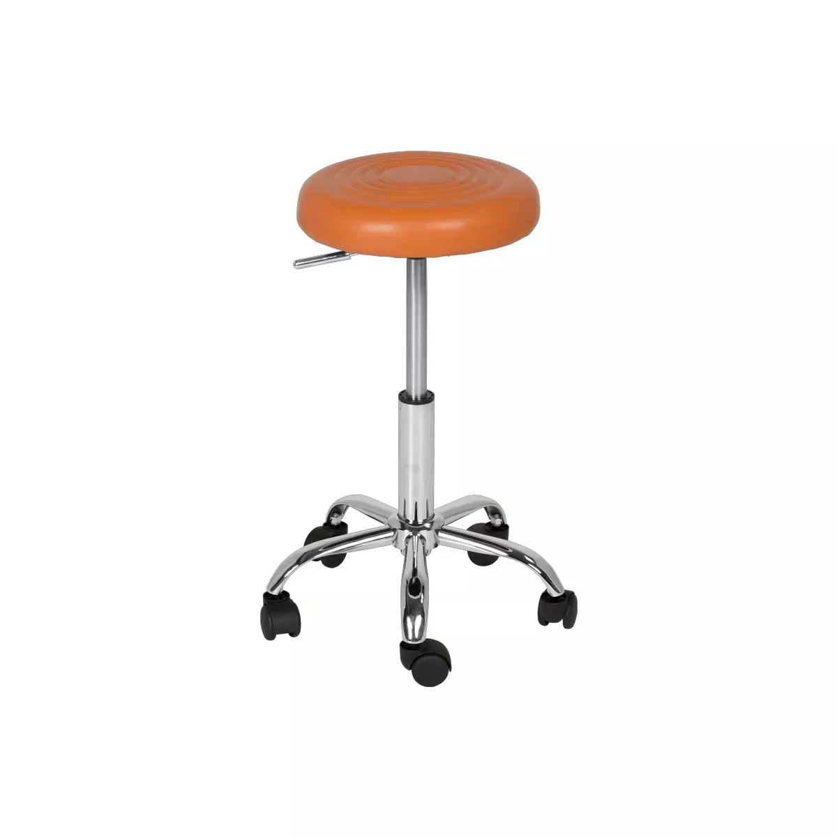 ТАБУРЕТКА С КОЛЕЛЦА CARMEN 3075 - ОРАНЕЖВ