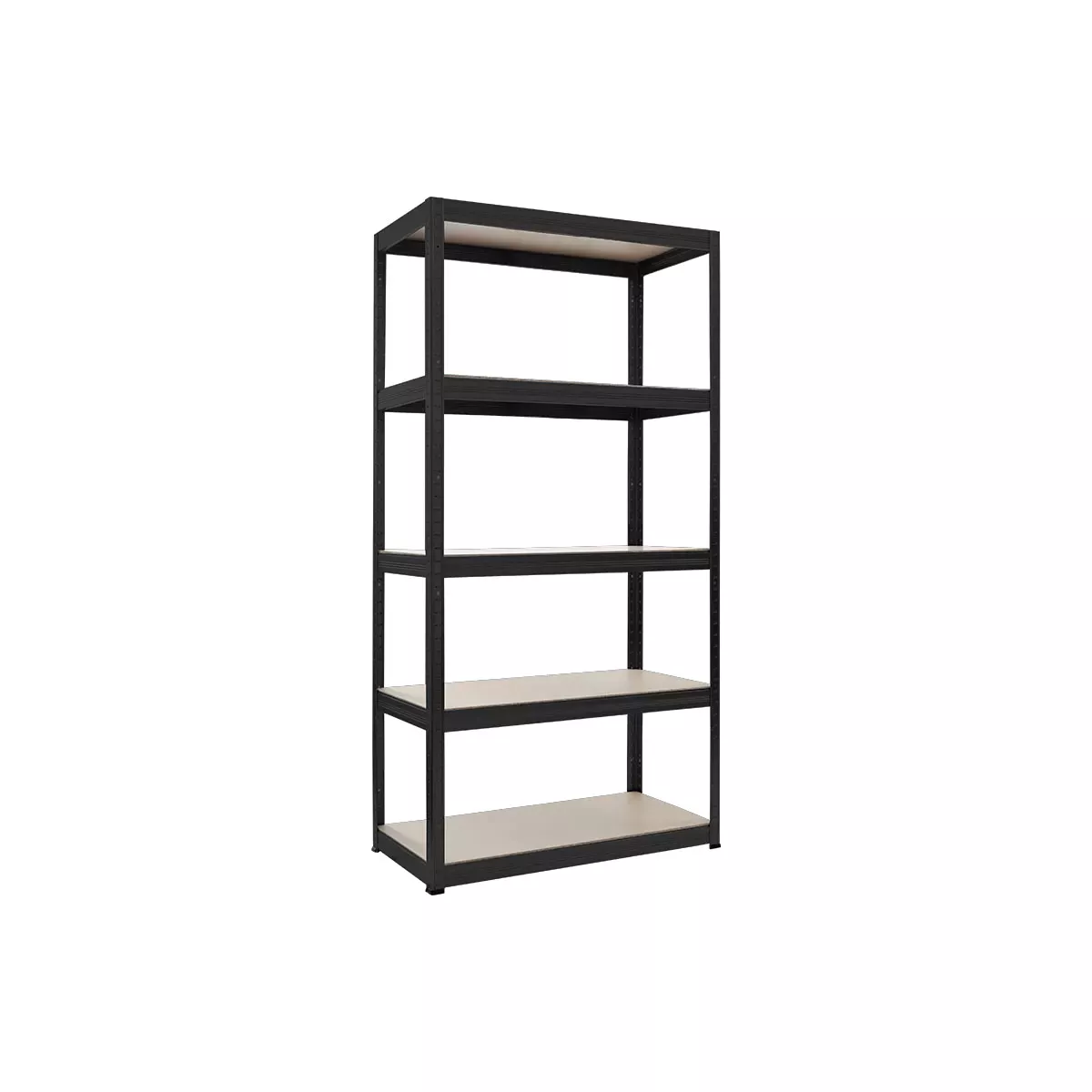 МЕТАЛЕН СТЕЛАЖ STAR 180Х90Х40 СМ, ДО 350 КГ НА РАФТ - ЧЕРЕН