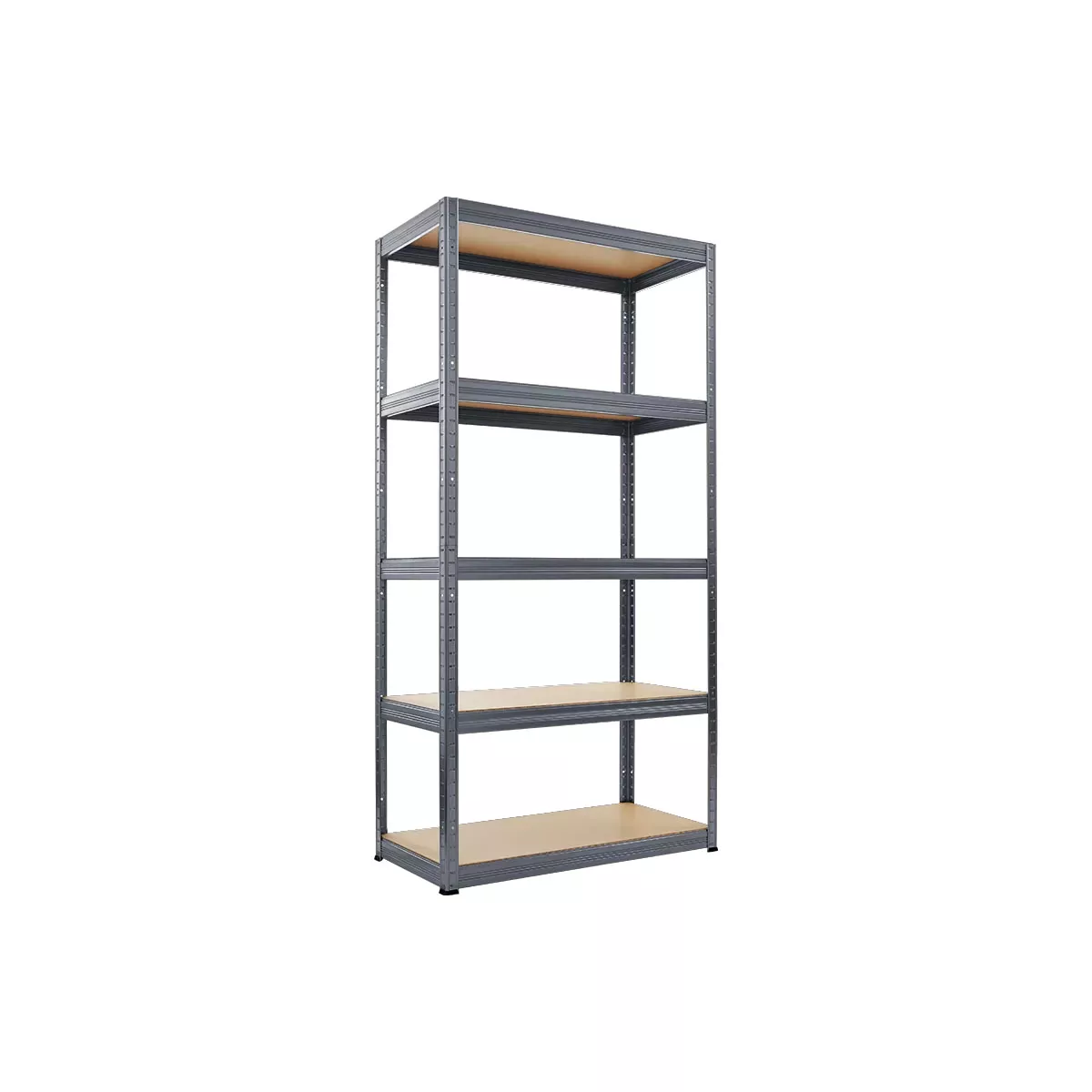 МЕТАЛЕН СТЕЛАЖ STAR 180X75X35 CM, ДО 275 КГ НА РАФТ - СИВ