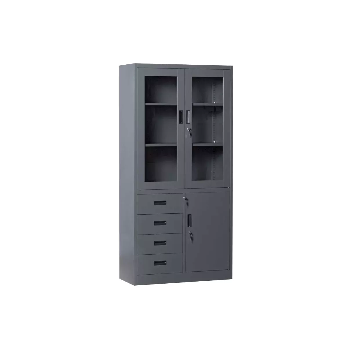 МЕТАЛЕН ШКАФ CARMEN CR-1278 E SAND - ГРАФИТ