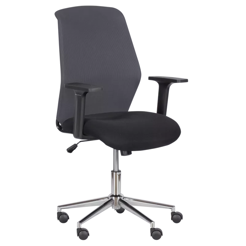 РАБОТЕН ОФИС СТОЛ CARMEN 7047-1 - СИВ-ЧЕРЕН