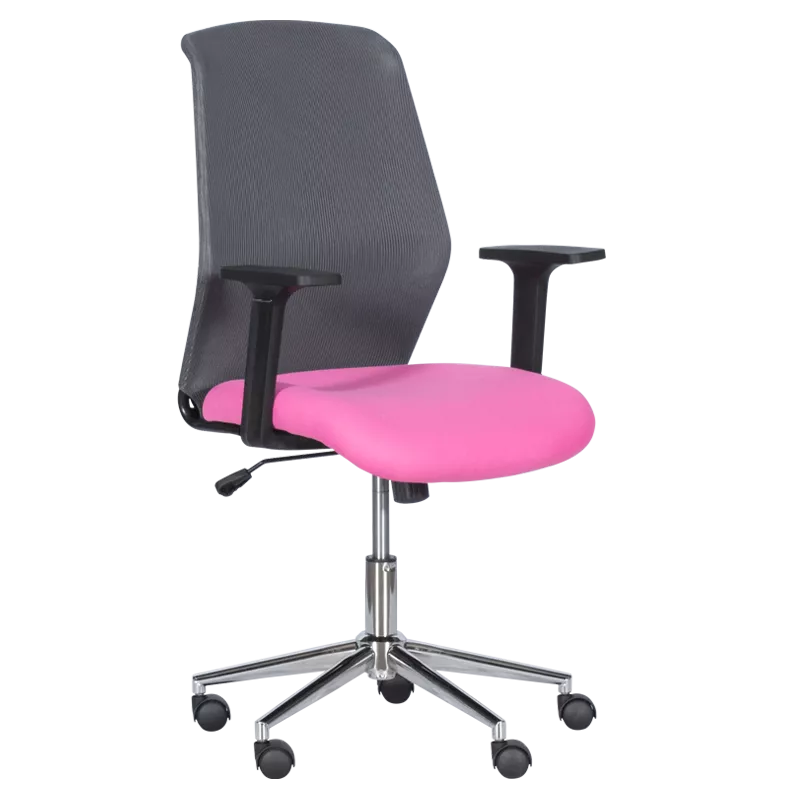 РАБОТЕН ОФИС СТОЛ CARMEN 7047-1 - СИВ-РОЗОВ