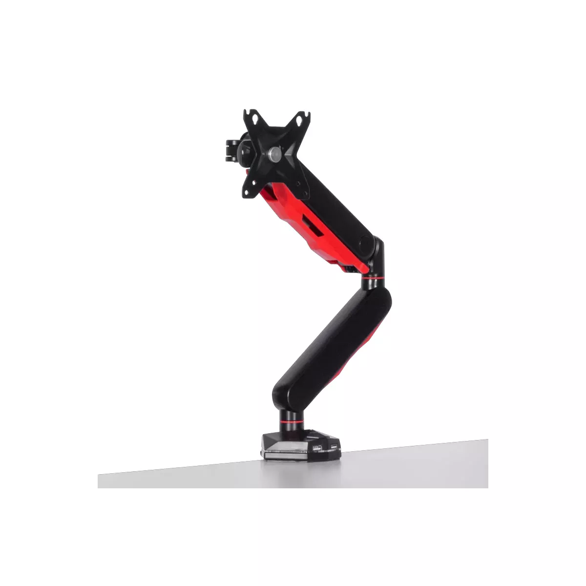 ГЕЙМЪРСКА СТОЙКА ЗА МОНИТОР С ГАЗОВ АМОРТИСЬОР CARMEN CR-530 - ЧЕРНО - ЧЕРВЕНА