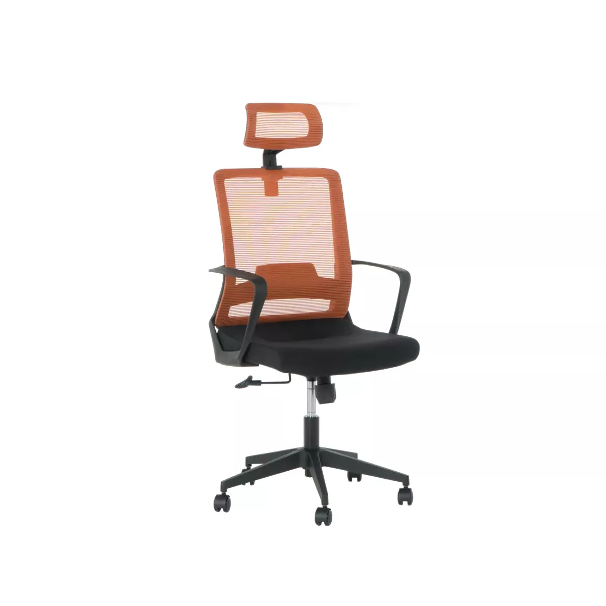 ПРЕЗИДЕНТСКИ ОФИС СТОЛ CARMEN 7562 - ЧЕРНО-ОРАНЖЕВО