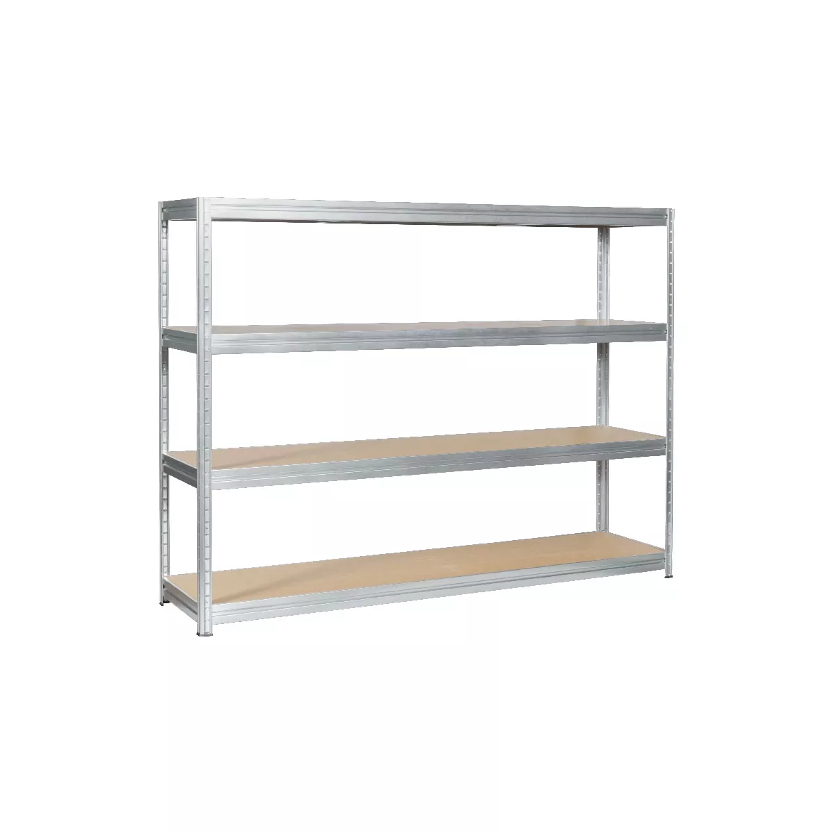 МЕТАЛЕН СТЕЛАЖ MEGA 177X240X60 СМ, ДО 450 КГ НА РАФТ - ЦИНК