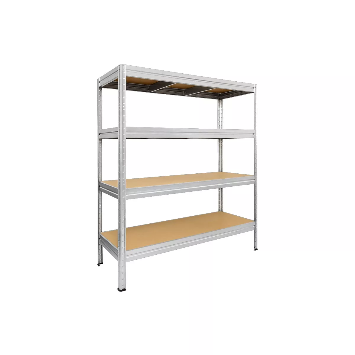 МЕТАЛЕН СТЕЛАЖ MEGA 177x90x45 см, ДО 600 кг НА РАФТ - ЦИНК