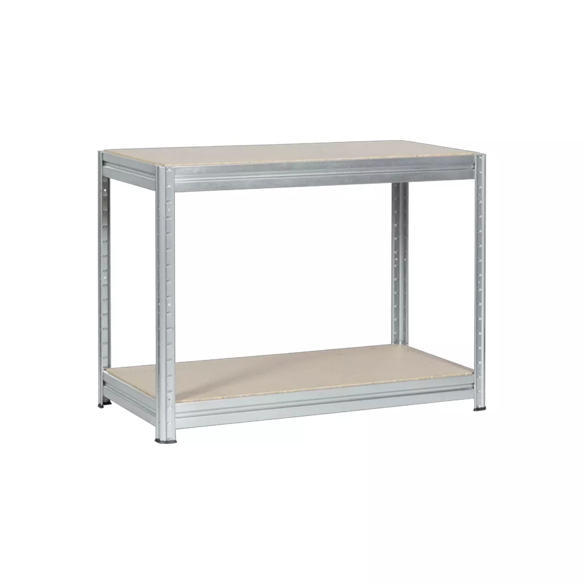 МЕТАЛЕН СТЕЛАЖ MEGA 87x120x60 см, ДО 600 КГ НА РАФТ - ЦИНК