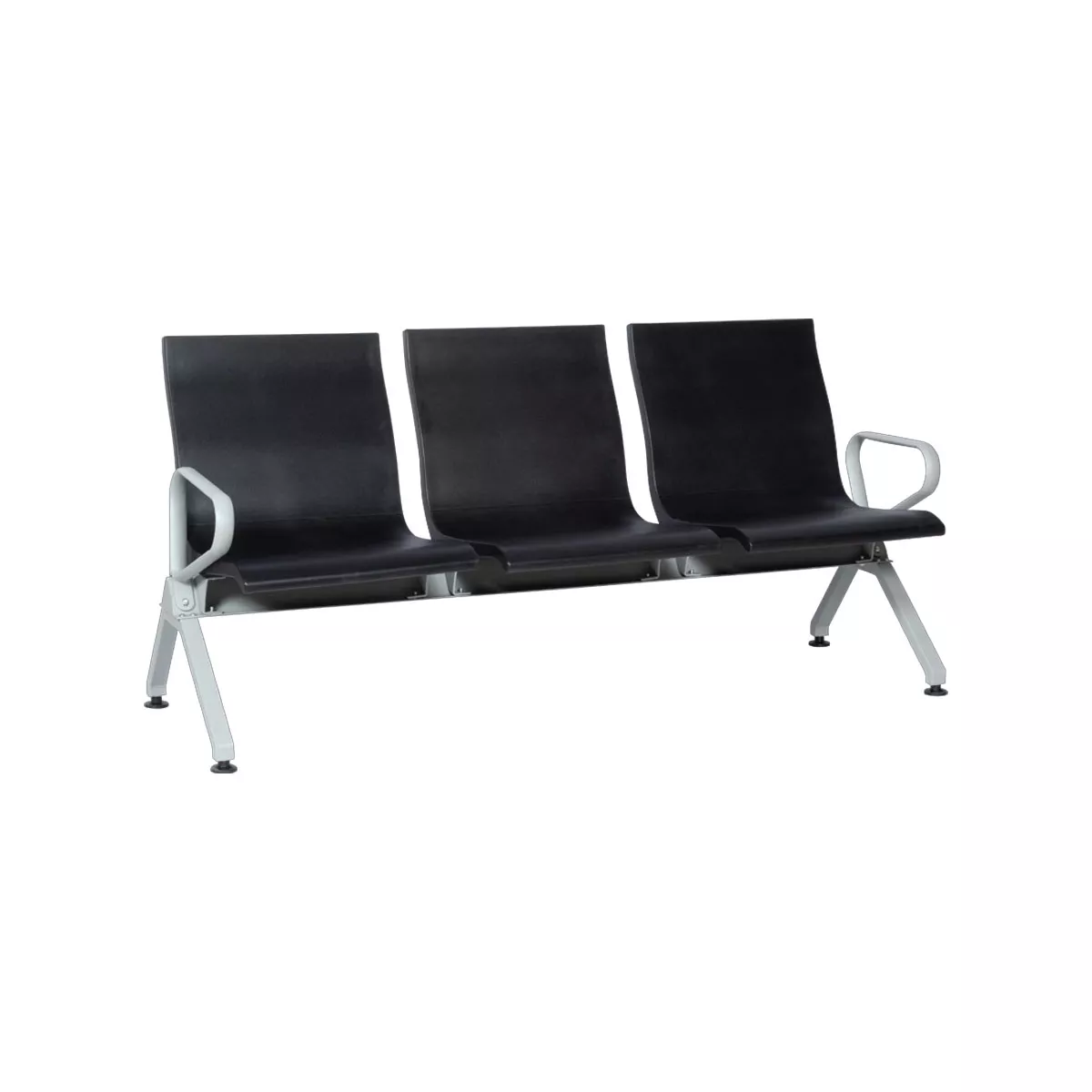 ПОСЕТИТЕЛСКА ПЕЙКА С 3 МЕСТА CARMEN CR-1037-3 - ЧЕРНА