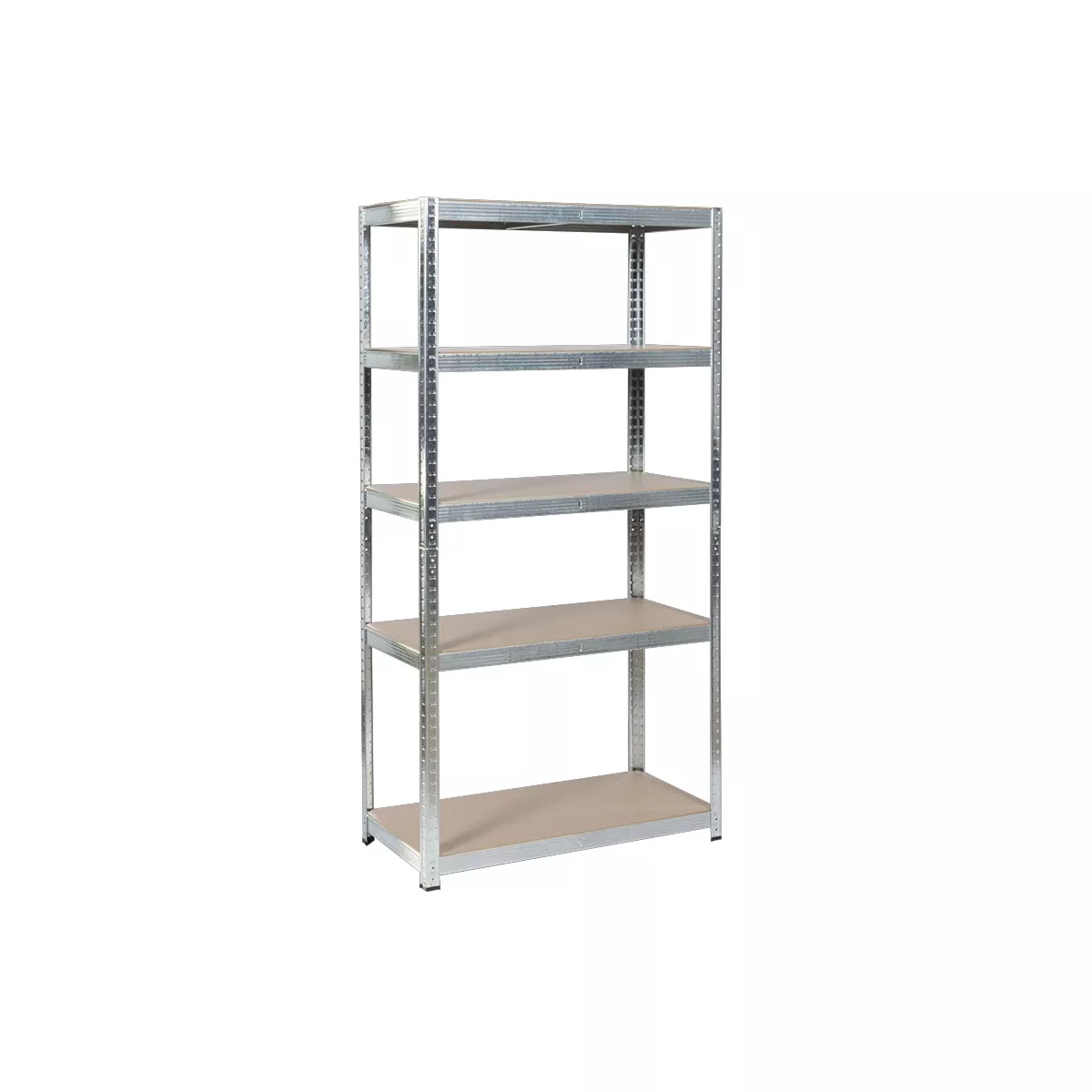 МЕТАЛЕН СТЕЛАЖ CARMEN CR-1010 - 150X75X30 CM, ДО 100 КГ НА РАФТ - ЦИНК