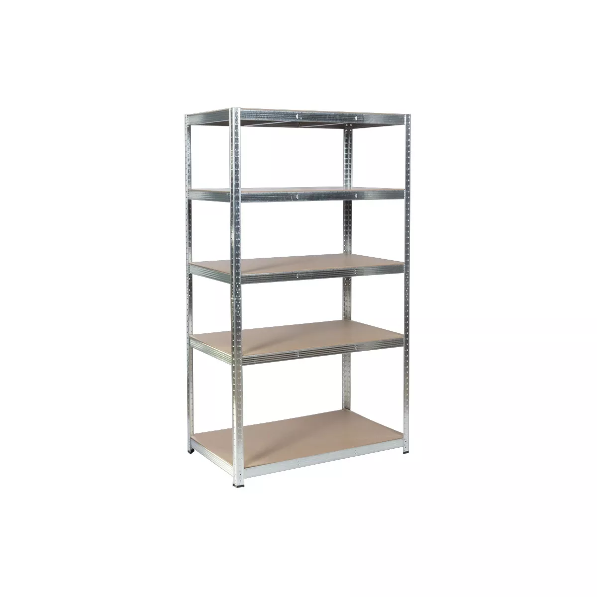 МЕТАЛЕН СТЕЛАЖ CARMEN CR-1013 - 180X90X30 CM, ДО 100 КГ НА РАФТ - ЦИНК