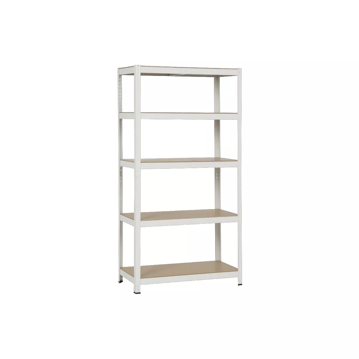 МЕТАЛЕН СТЕЛАЖ CARMEN CR-1016 - 180X90X45 CM, ДО 250 КГ НА РАФТ - БЯЛ