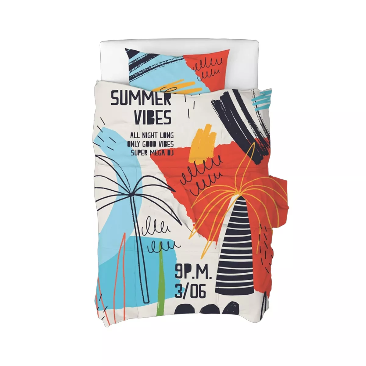 КОМПЛЕКТ ДЕТСКО ШАЛТЕ С 3 ДЕКОРАТИВНИ ВЪЗГЛАВНИЦИ MIAMI