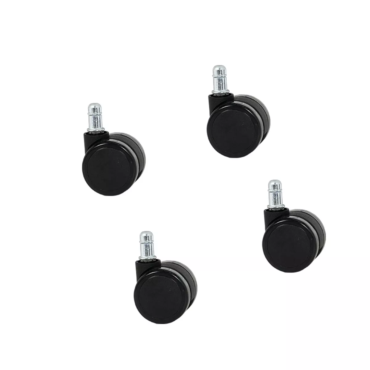 КОМПЛЕКТ КОЛЕЛА ЗА ПОСЕТИТЕЛСКИ СТОЛ МОДЕЛ 1702-1710 4 БР. - ЧЕРНИ