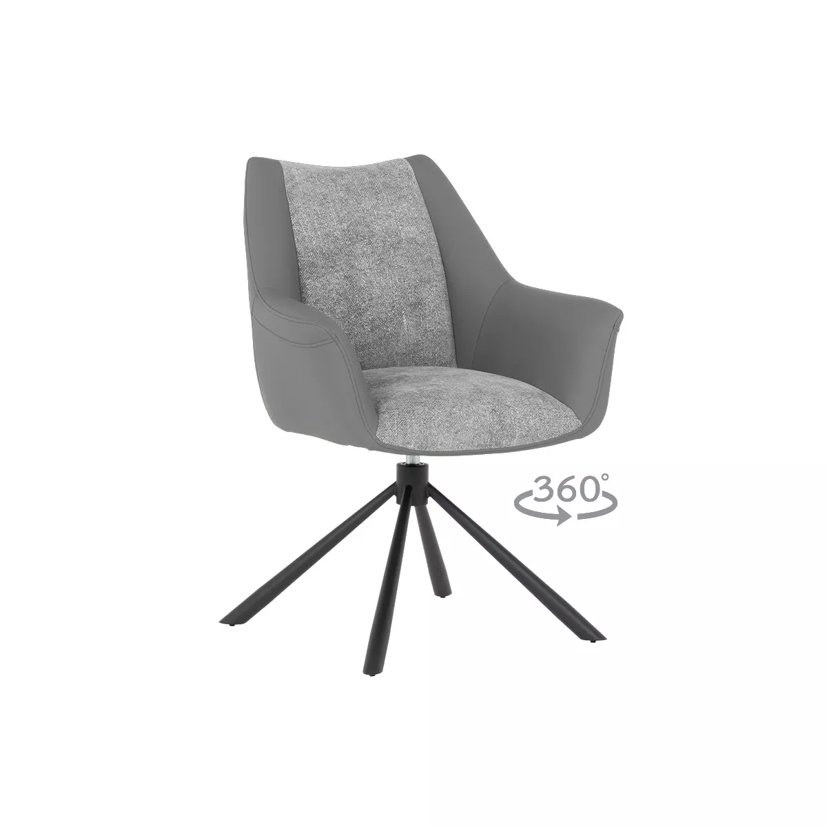 ТРАПЕЗЕН СТОЛ TEMPE - ТЪМНОСИВ