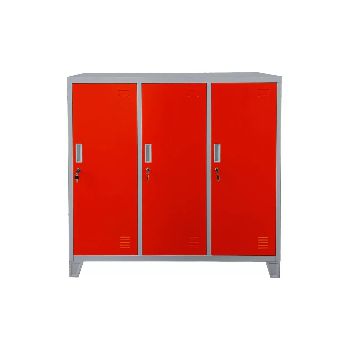 МЕТАЛЕН ШКАФ CARMEN CR-1603 E JZ СИВ-ЧЕРЕН