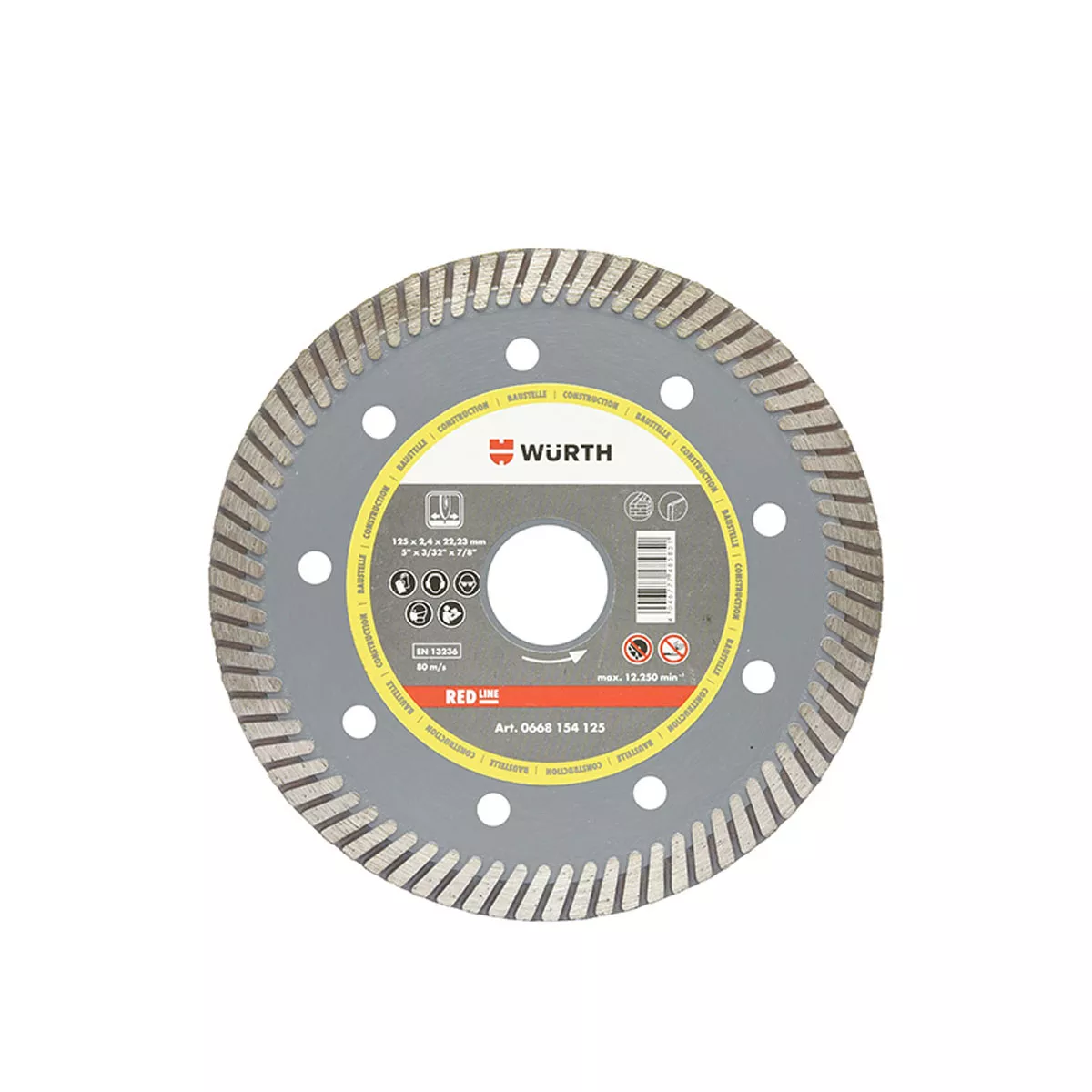 ДИСК ДИАМАНТЕН TURBO Ф125*22,23 0668154125