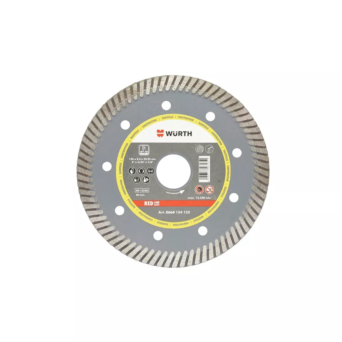 ДИСК ДИАМАНТЕН TURBO Ф180*22,23 0668154180