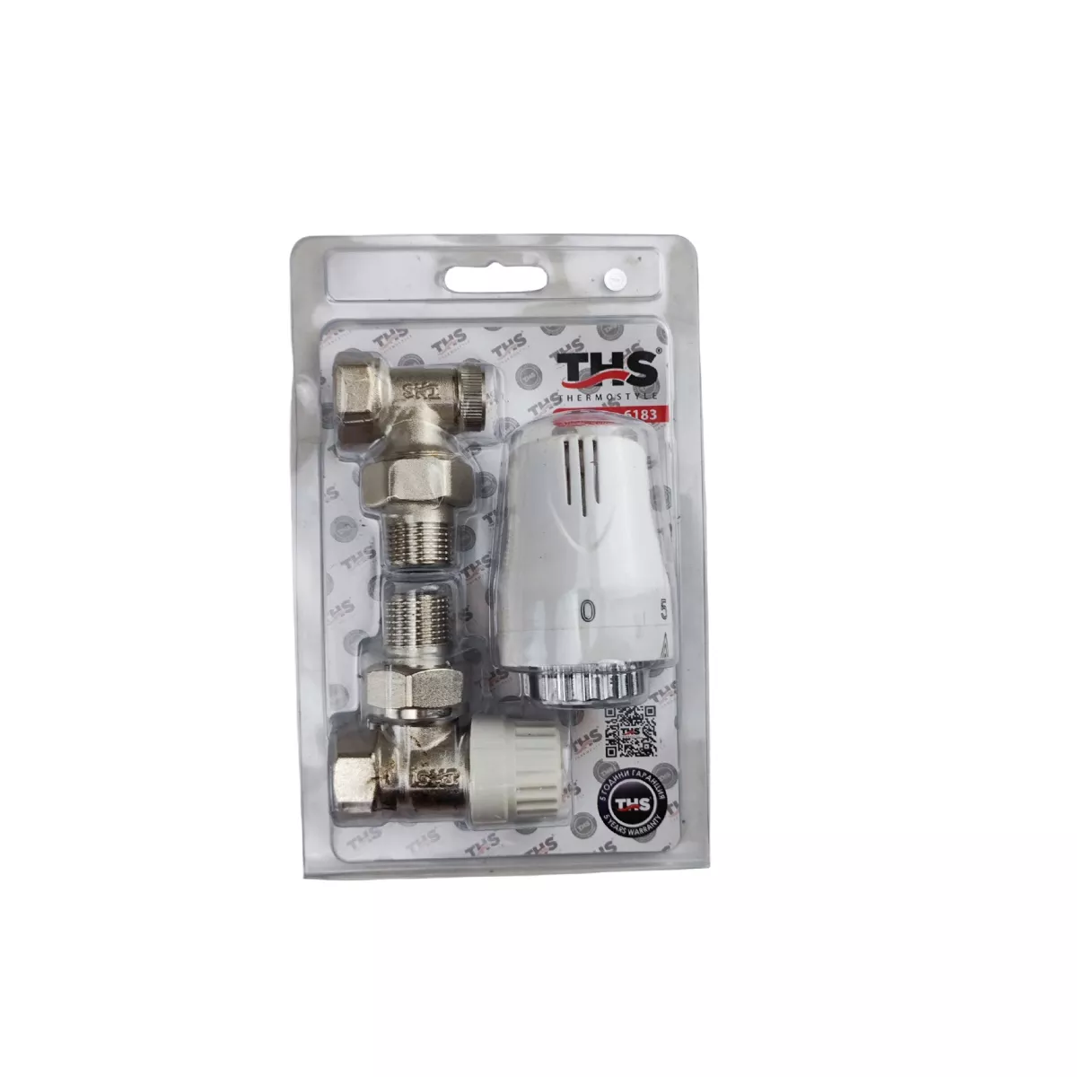 РАДИАТОРЕН КОМПЛЕКТ 3В1 1/2'', ЪГЛОВ THS THERMOSTYLE/  6183