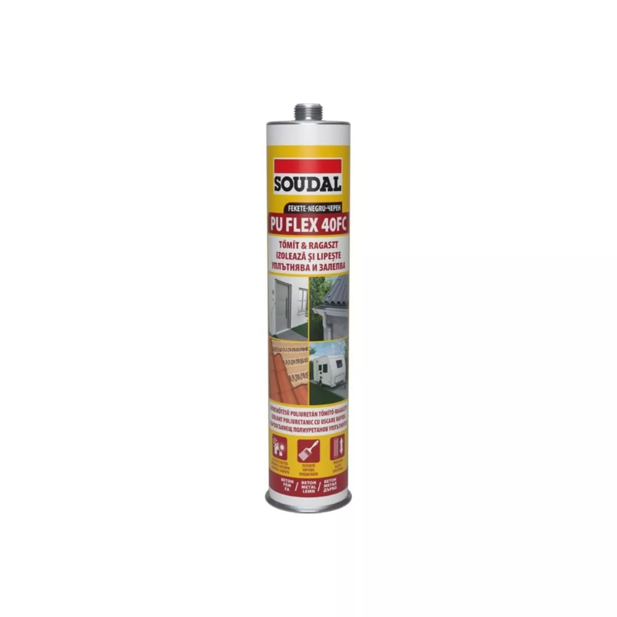 ПУ ФЛЕКС  40FC-ПОЛИУРЕТАНОВ  УПЛЪТИТЕЛ ЧЕРЕН 300МЛ 157920