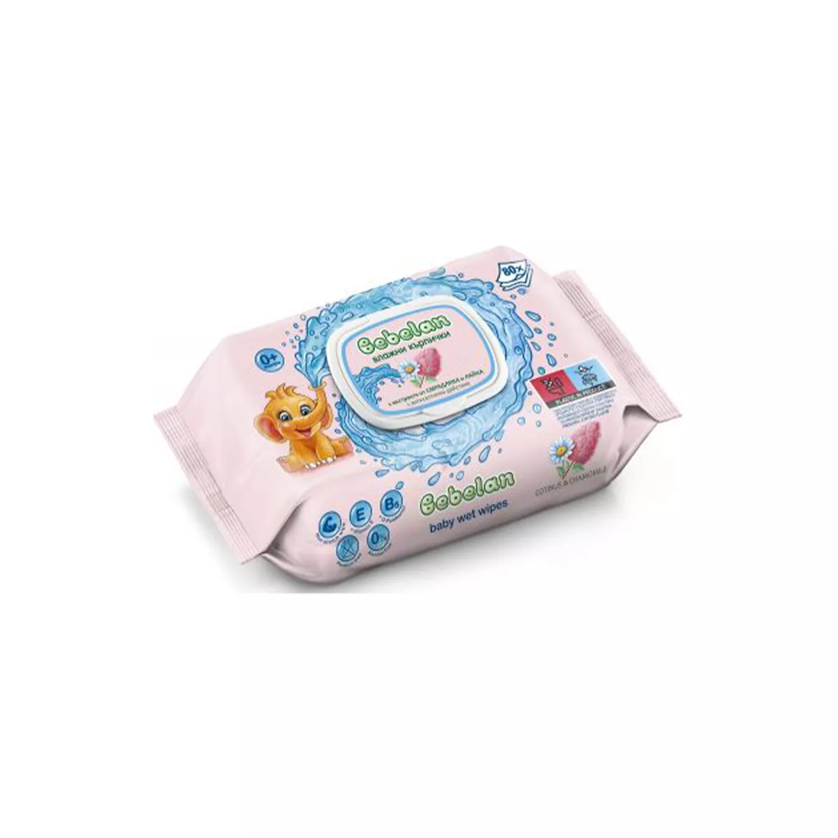 МОКРИ КЪРПИ BEBELAN СЪС СМРАДЛИКА И ЛАЙКА 80БР С КАПАК