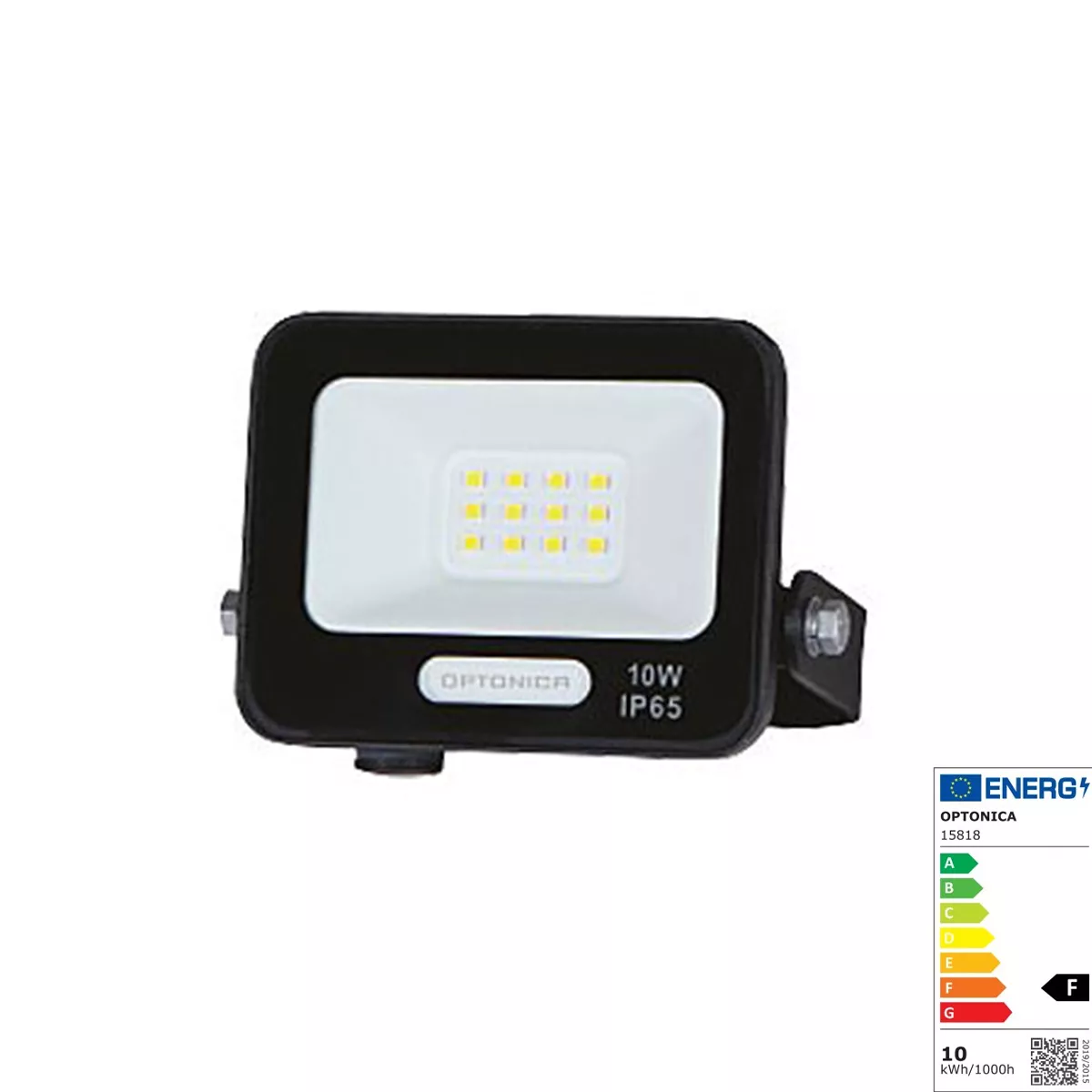 LED SMD ПРОЖЕКТОР ЧЕРЕН 10W 90LM/W AC180-265V 120'IP65 15818