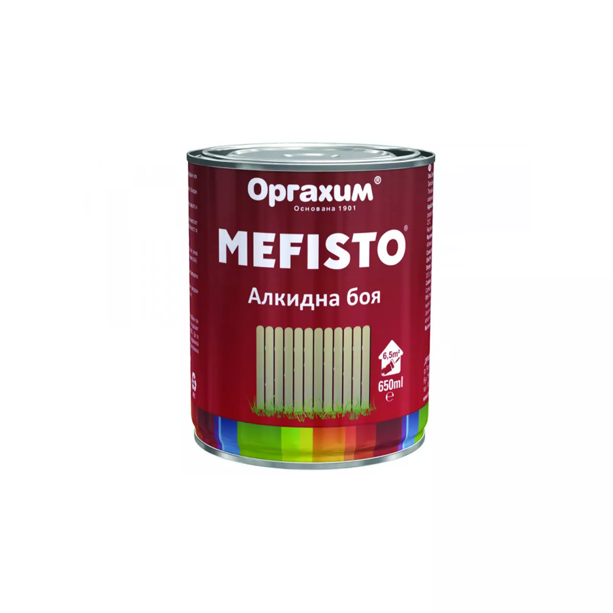МЕФИСТО АЛКИДНА БОЯ RAL 9010 H 0,650МЛ. - БЯЛА