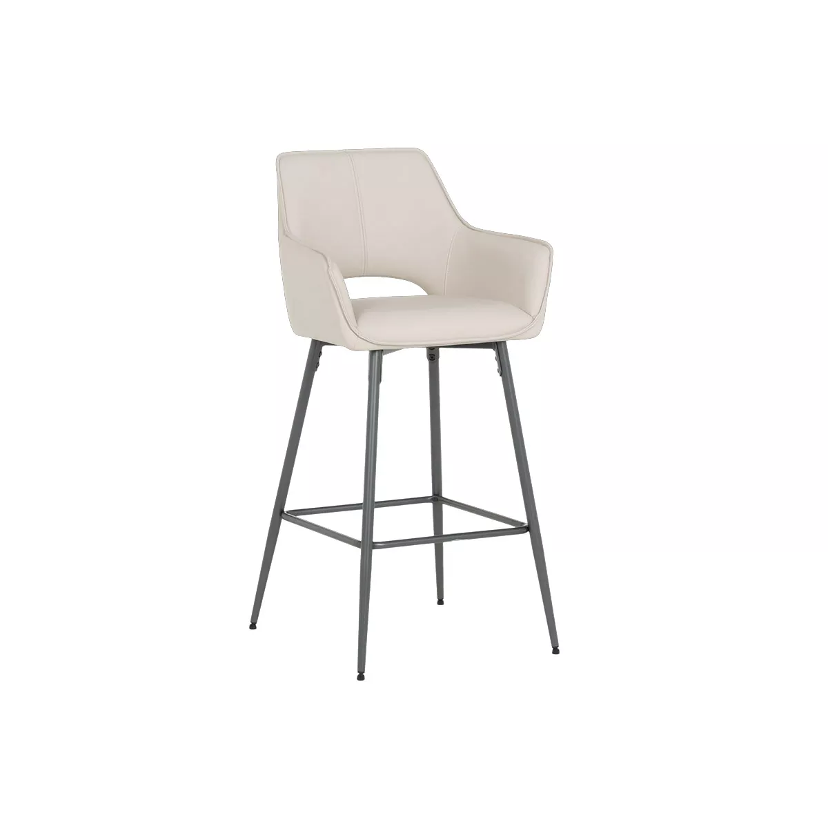 БАР СТОЛ TELFORD 2 СИЛИКОНОВА КОЖА - КАПУЧИНО 04