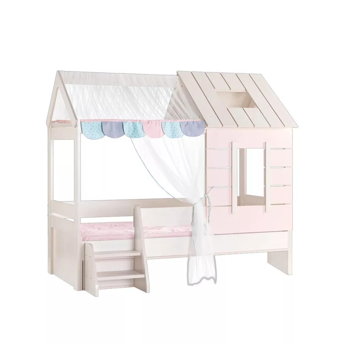 ДЕТСКО ЛЕГЛО КЪЩА PINK HOUSE - 90 Х 200 - РОЗОВО