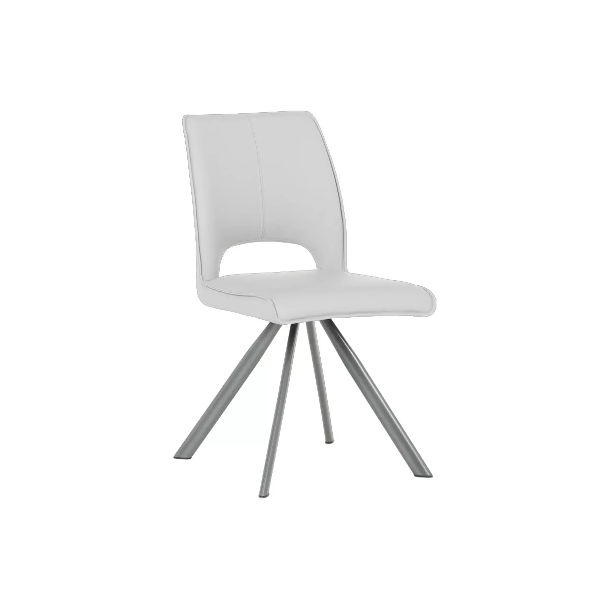 ТРАПЕЗЕН СТОЛ CRAVEN 2 СИЛИКОНОВА КОЖА - СИВ 67