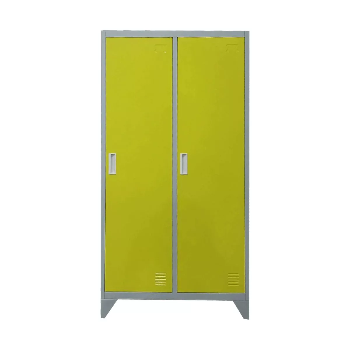 МЕТАЛЕН ШКАФ CARMEN CR-1602 KZ - СИВ / ЖЪЛТ