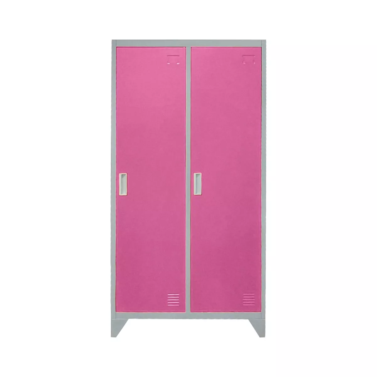 МЕТАЛЕН ШКАФ CARMEN CR-1602 KZ - СИВ / РОЗОВ