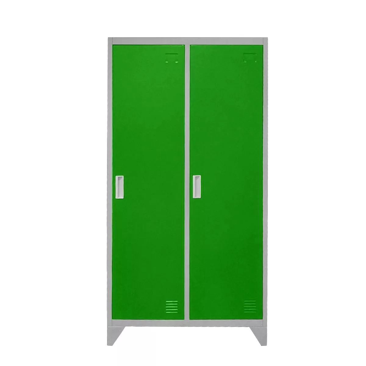 МЕТАЛЕН ШКАФ CARMEN CR-1602 KZ - СИВ / ЗЕЛЕН