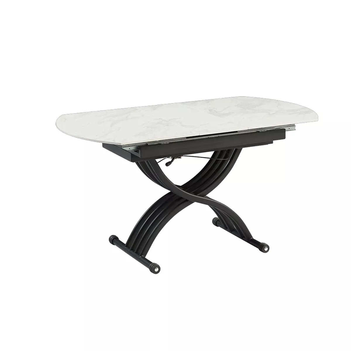 РАЗТЕГАТЕЛНА МАСА С ПОВДИГАЩ МЕХАНИЗЪМ LESKO - БЯЛА