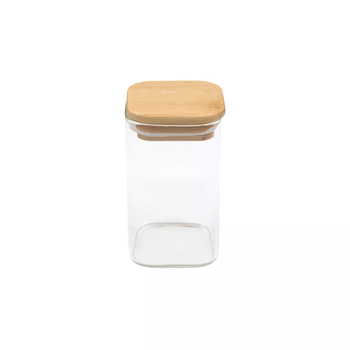 БУРКАН ЗА СЪХРАНЕНИЕ С КАПАК БАМБУК КВАДРАТ 6*10СМ И02-21346