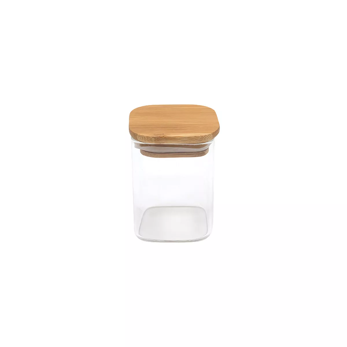 БУРКАН ЗА СЪХРАНЕНИЕ С КАПАК БАМБУК КВАДРАТ 6*8СМ И02-21345