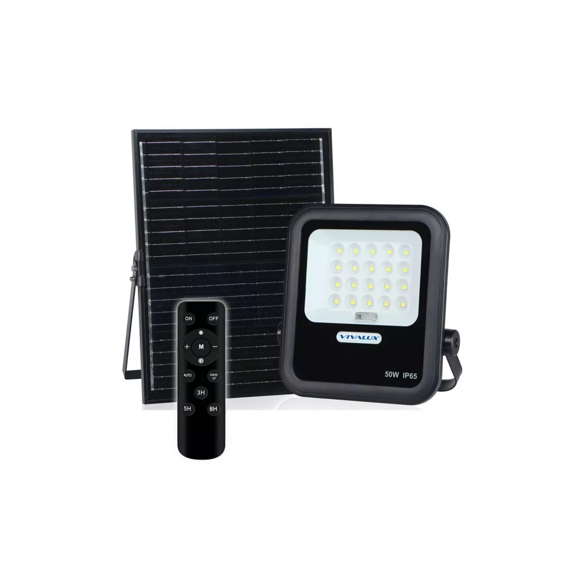 ПРОЖЕКТОР LED СЪС СОЛ.ПАНЕЛ HECTOR 50W 4891