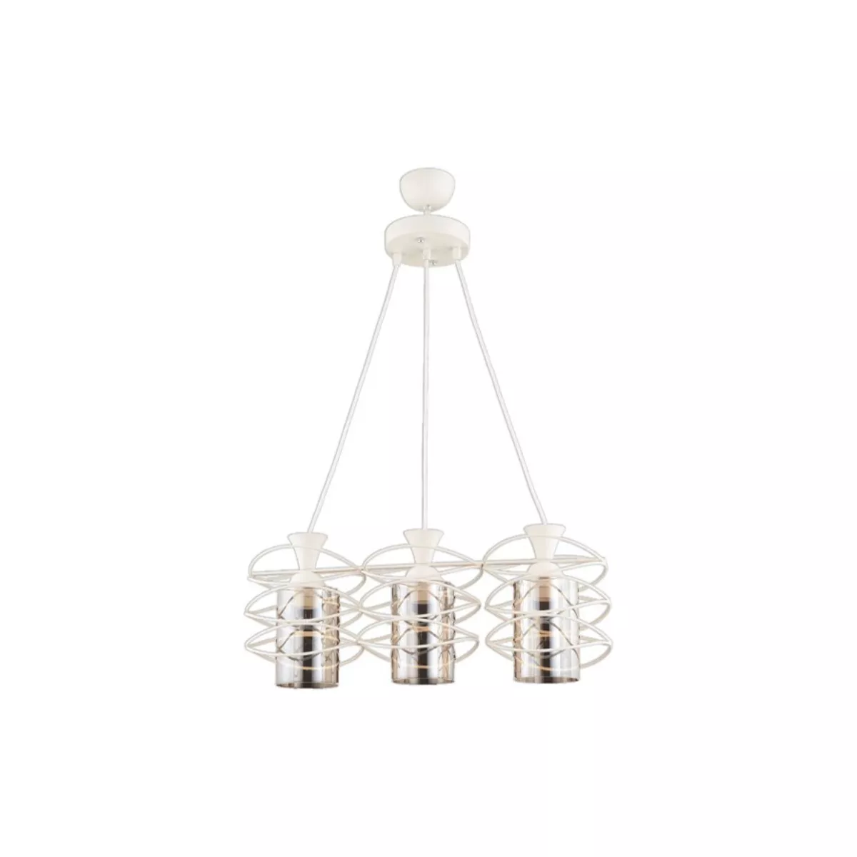 ПОЛИЛЕЙ FIBELA 3*Е27 БЯЛ/ЧАШКА ОПУШЕНА/ 200001044503