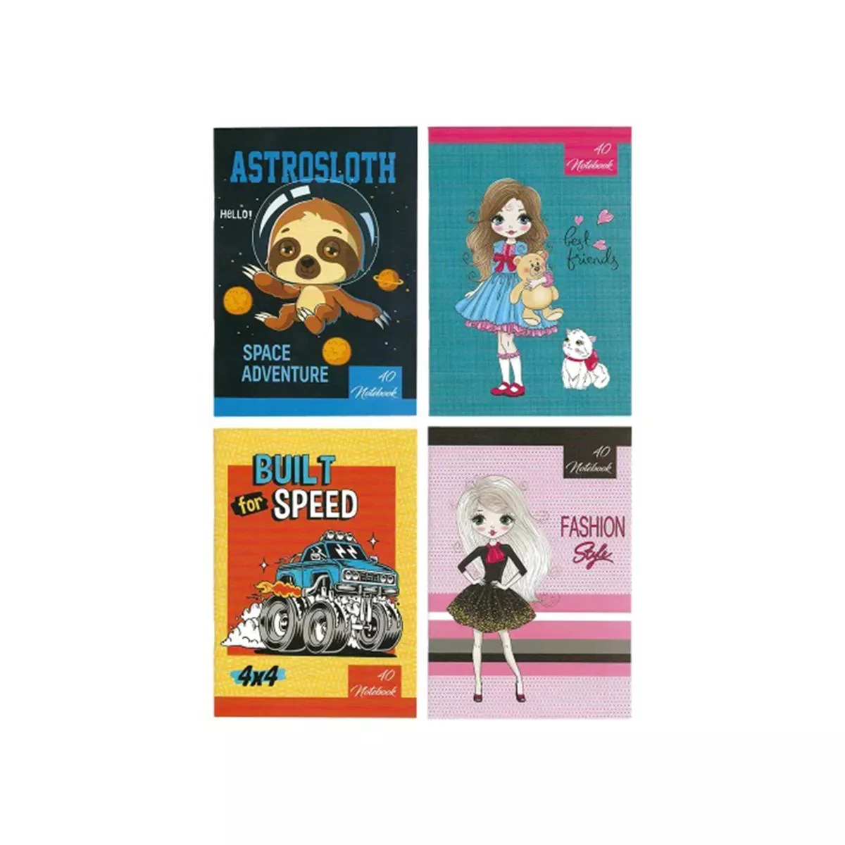 ТЕТРАДКА А5 ТЕСНИ И ШИРОКИ РЕДОВЕ 40 ЛИСТА ОФСЕТ - 46433