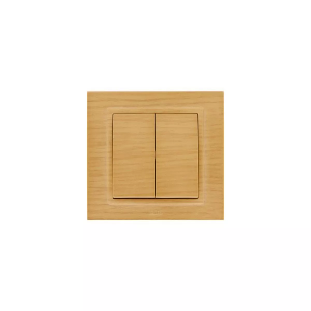 ДВОЕН КЛЮЧ СХЕМА 5  ZENA СВЕТЛО ДЪРВО 10A, 250V/   500-012700-202