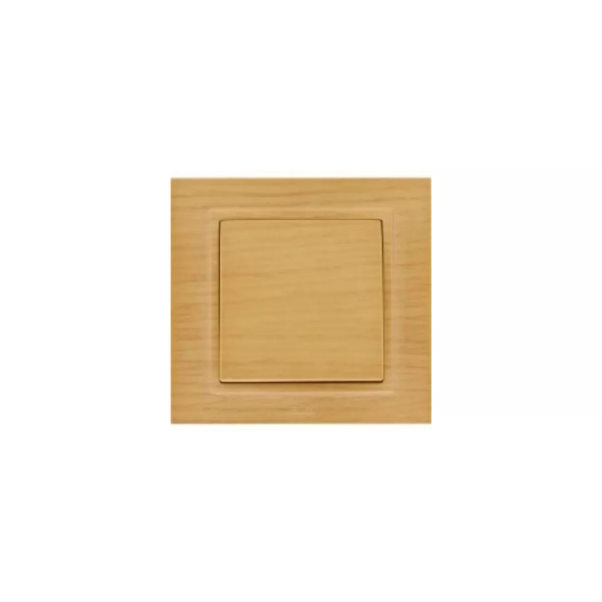 КЛЮЧ СХЕМА 1 ЕДИНИЧЕН СВЕТЛО ДЪРВО ZENA 10В, 250V/ 500-012700-200