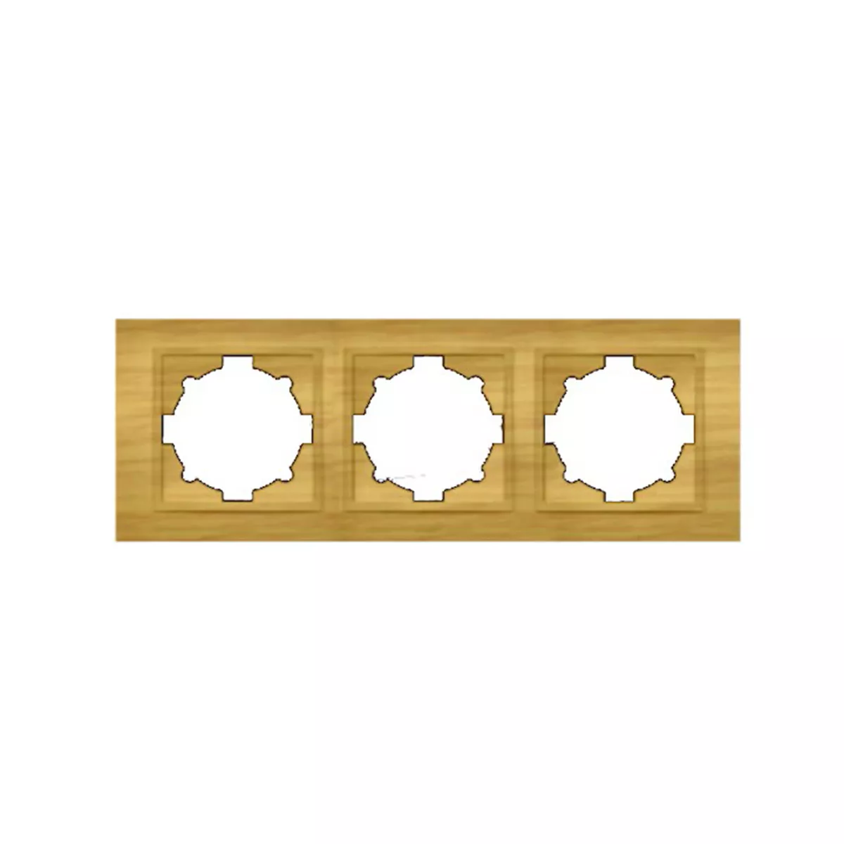 РАМКА ТРОЙНА  СВЕТЛО ДЪРВО ZENA, ХОРИЗОНТАЛНА/ 500-012700-227