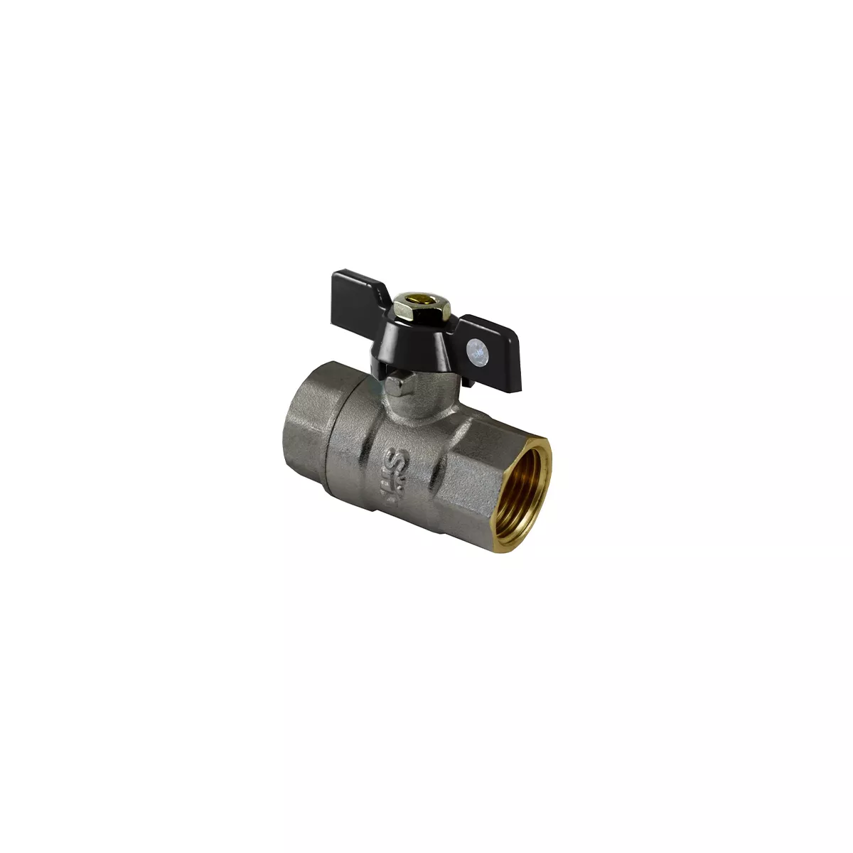 СВЕРИЧЕН КРАН Т-РЪКОХ. 1/2'' ЖЖ ПЪЛЕН ОТВОР PN40 100358