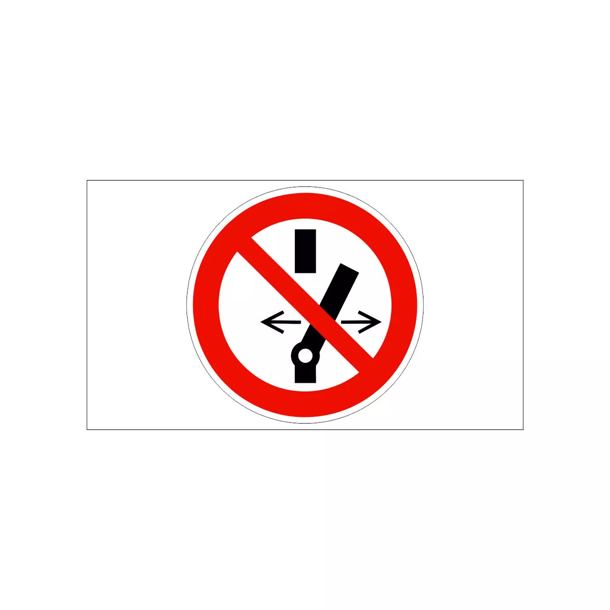 ТАБЕЛА ЗАБРАНЕНО ПРОМЯНАТА СЪСТОЯНИЕТО НА ПРЕВКЛЮЧВАТЕЛЯ PVC 40/40 СМ 427