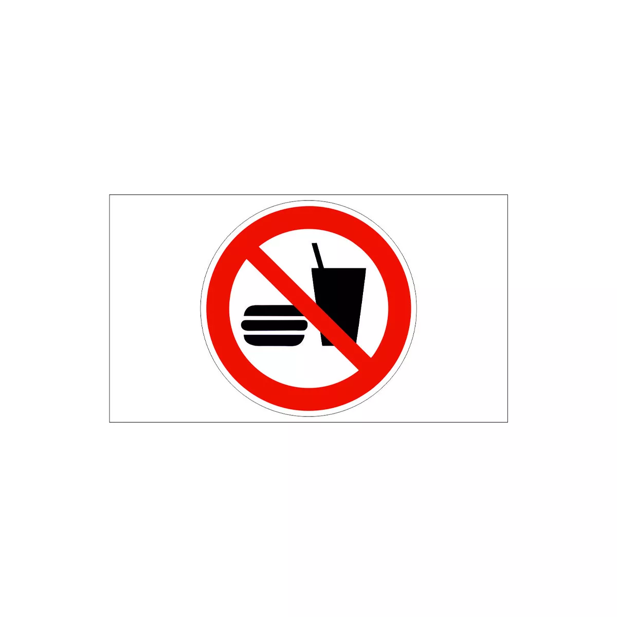 ТАБЕЛА ЗАБРАНЕНО ЯДЕНЕТО И ПИЕНЕТО PVC 40/40 СМ 418